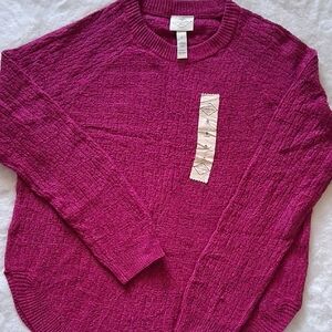 St. John's Bay Fuchsia Knit Top